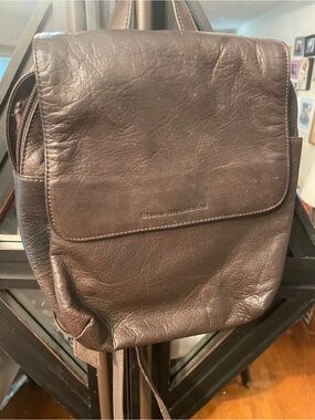 Stone Mountain Accessories Brown Leather Backpack